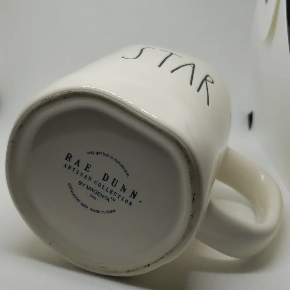 Rae Dunn coffee mug STAR white